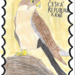 Práce žáků II. A - poštovní známky