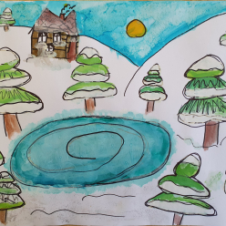 Od zimy do jara - výtvarka ve III.A