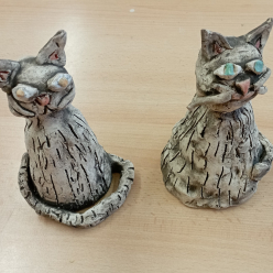 Práce dětí z keramického kroužku